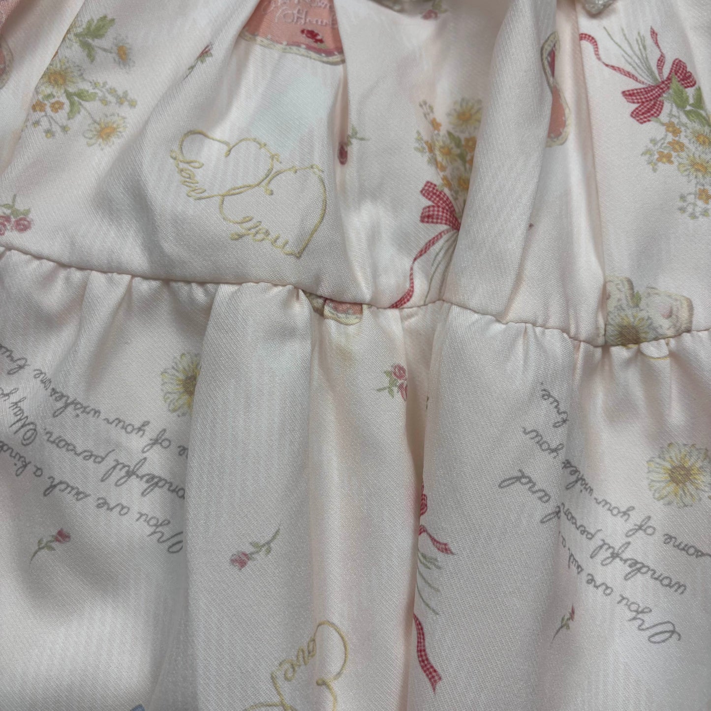 Japanese Brand Liz Lisa Valentines Day Cookie Print Skirt in Pink