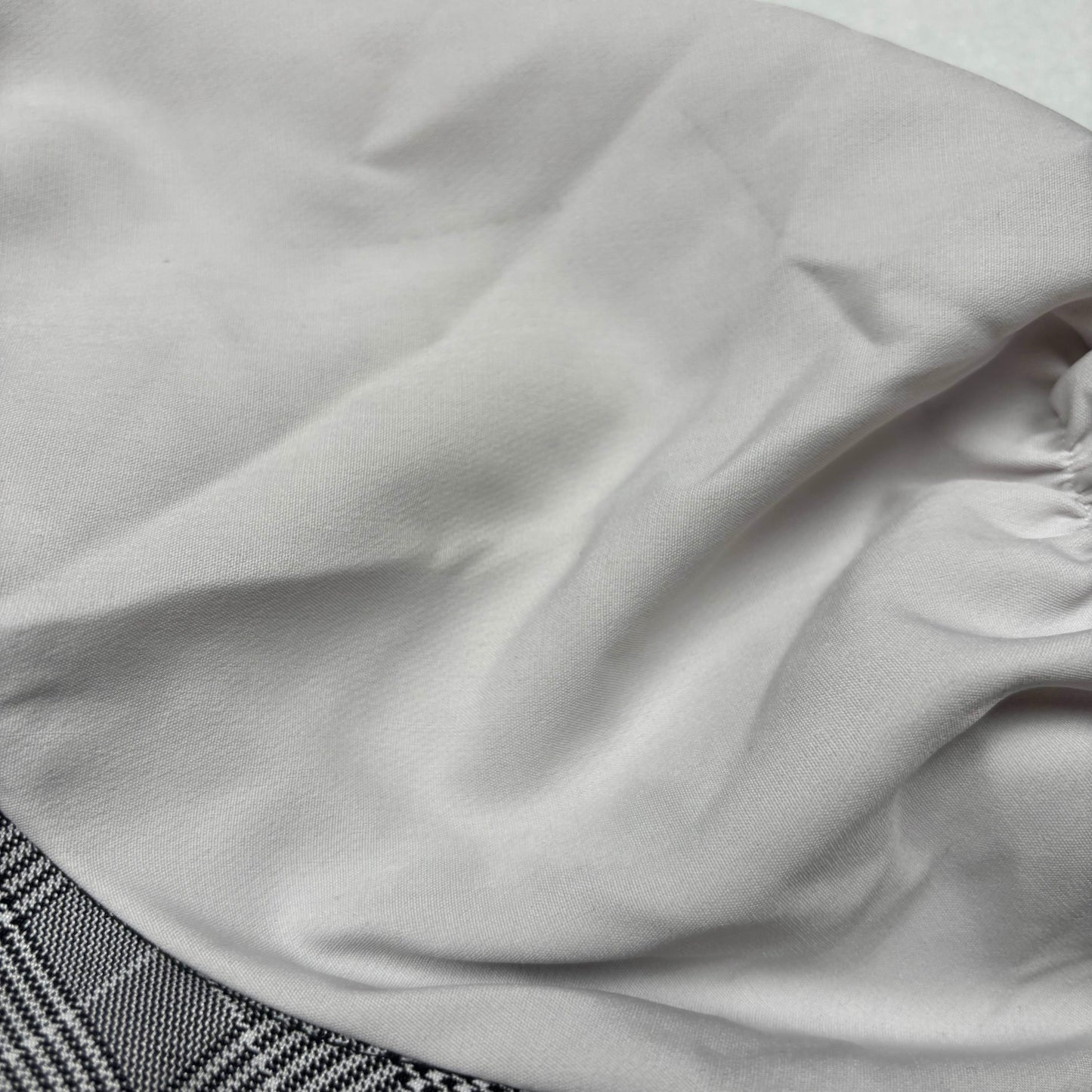 Japanese Brand Dear My Love Grey Check Ruffle Collar Dress