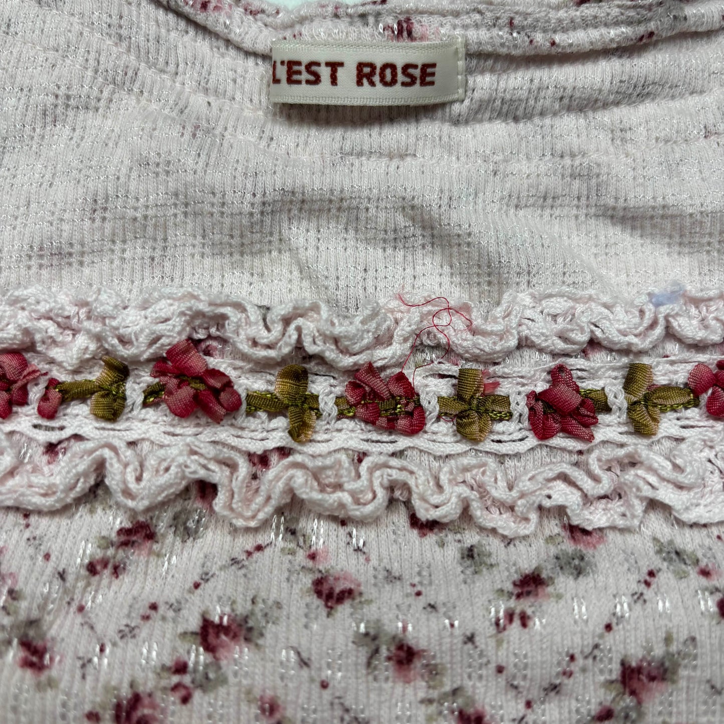 Japanese Brand L'est Rose Pink Floral Shirt