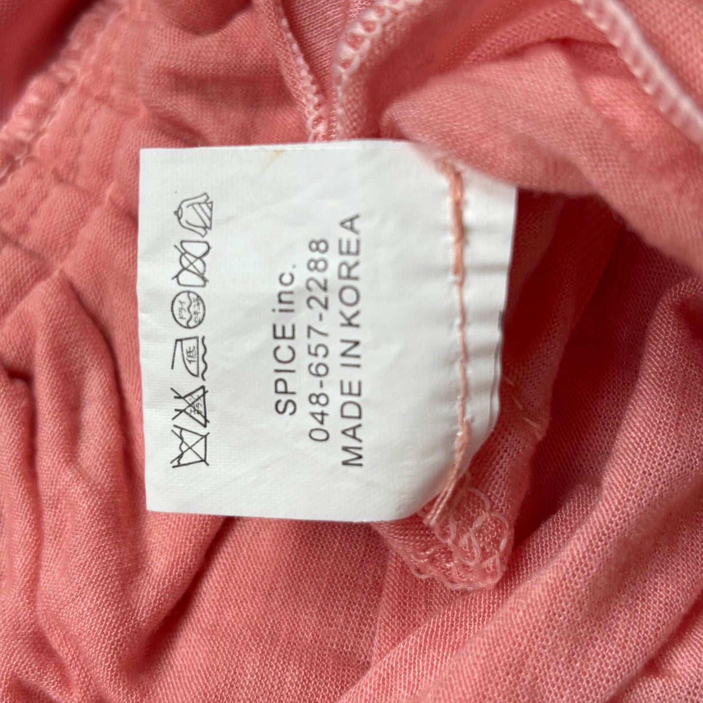 Japanese Brand Spice Riche Pink Ruffle Tank Top