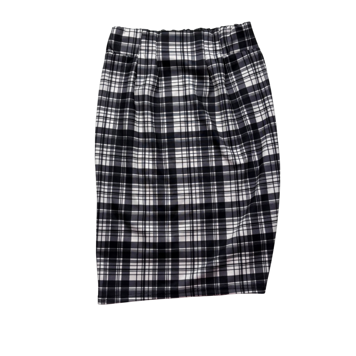 Japanese Brand 'Diable Baiser' Black & White Plaid Skirt