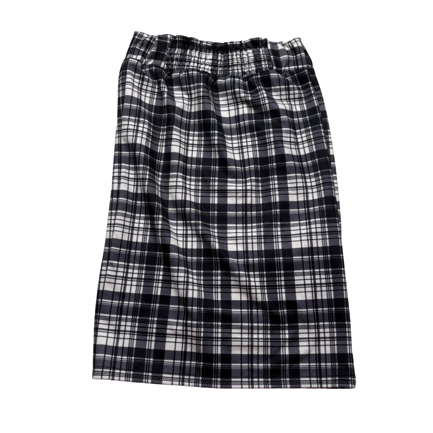 Japanese Brand 'Diable Baiser' Black & White Plaid Skirt