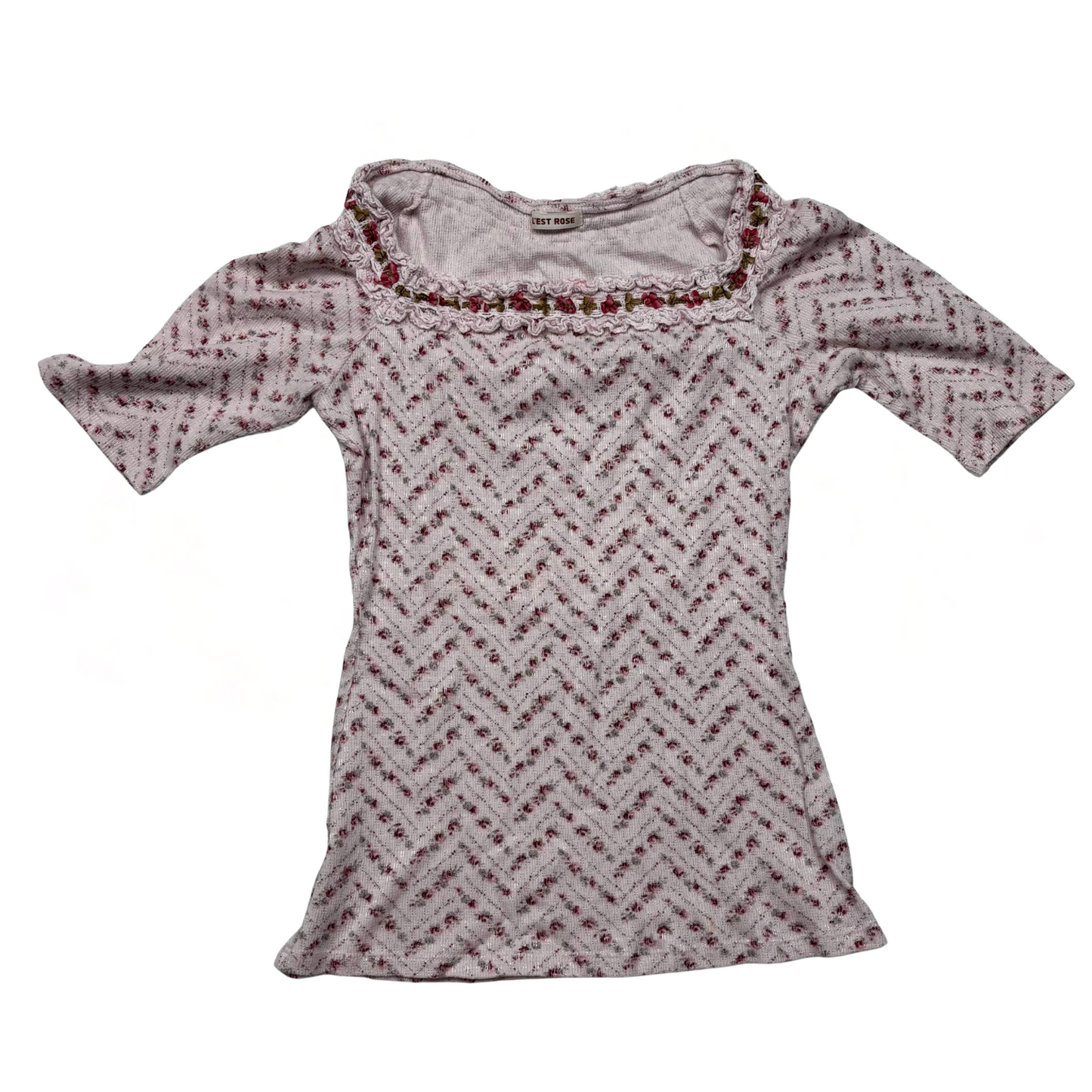 Japanese Brand L'est Rose Pink Floral Shirt
