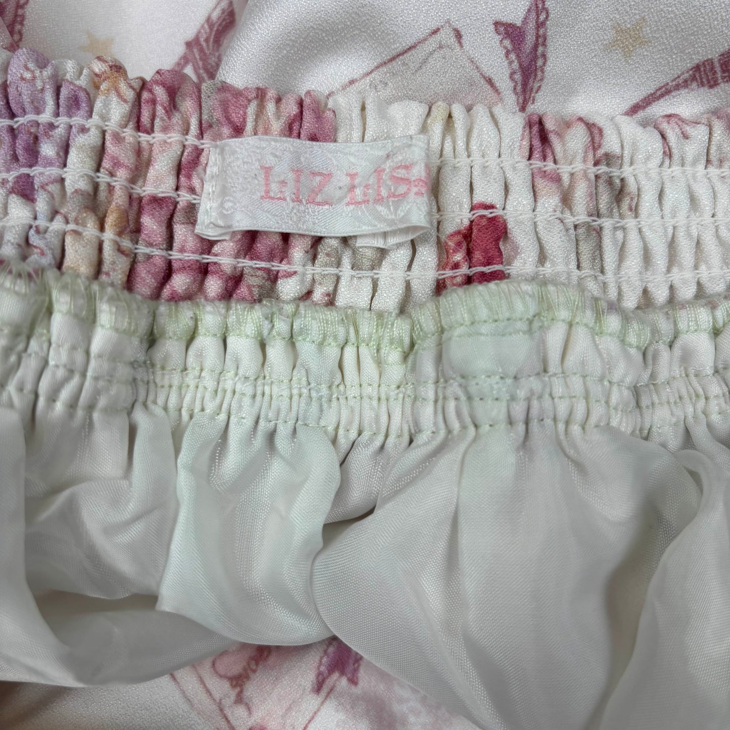 Japanese Brand 'Liz Lisa' Macaron Strawberry Paris Print Skirt [Secondhand]