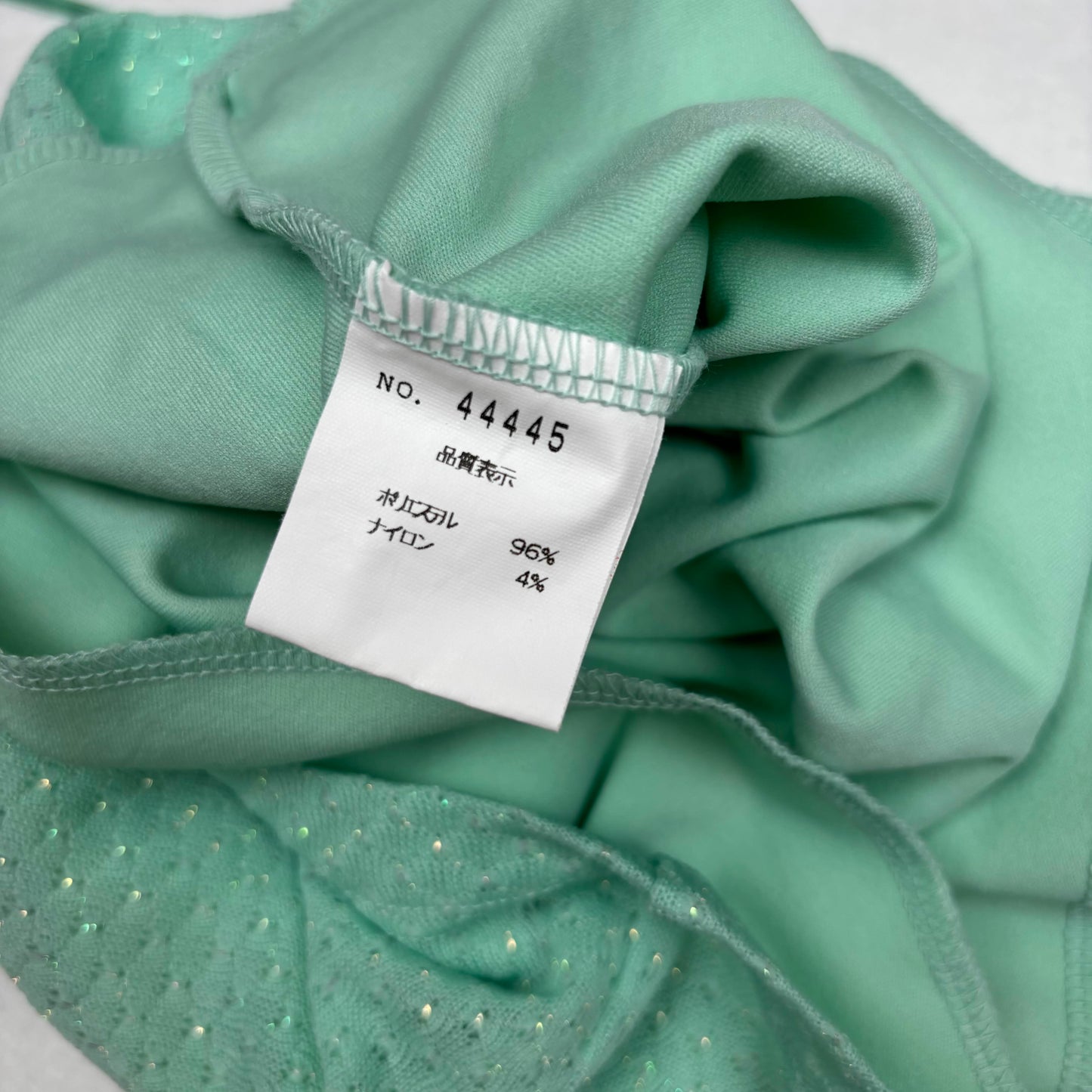 Japanese Brand Cecil McBee Sparkly Teal Green Camisole Tank Top [Secondhand]