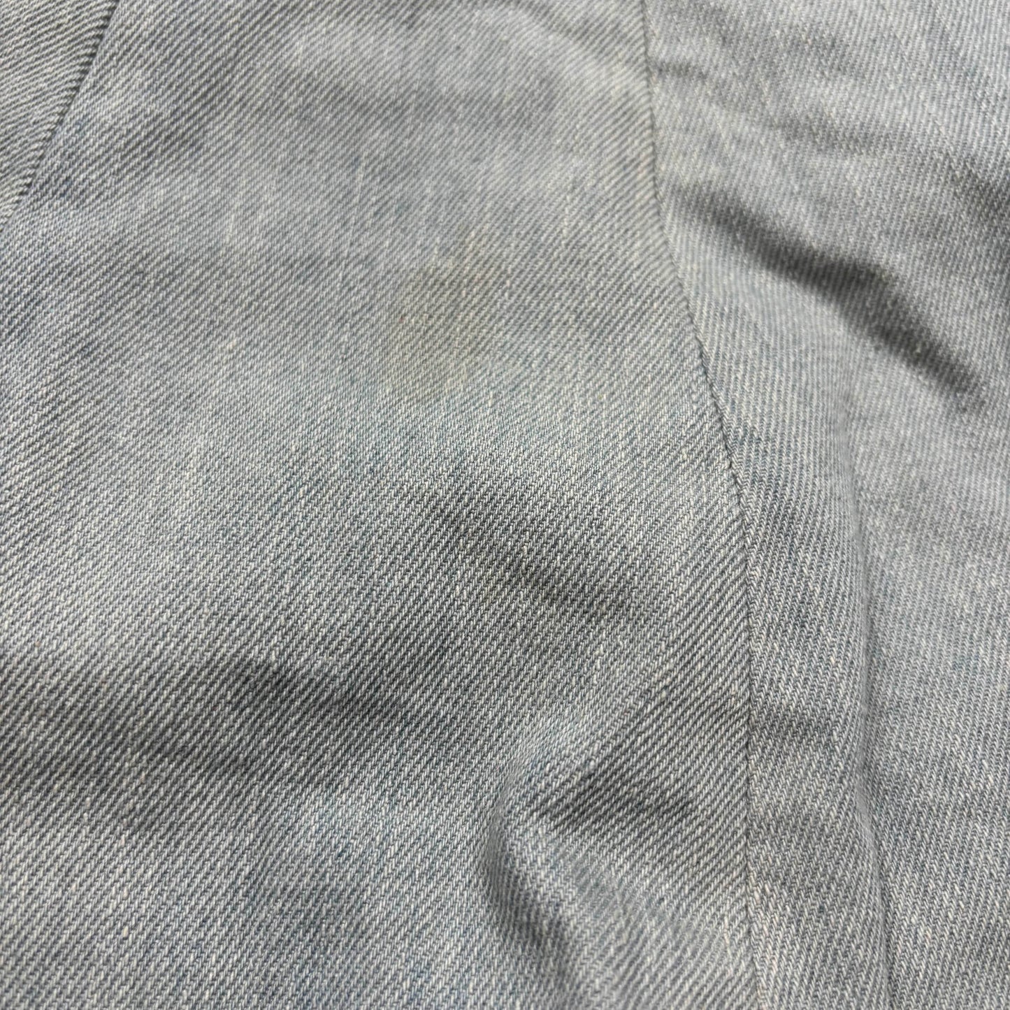 Japanese Brand Swankiss Greyish Blue Denim Frill and Confetti Skirt [Secondhand]