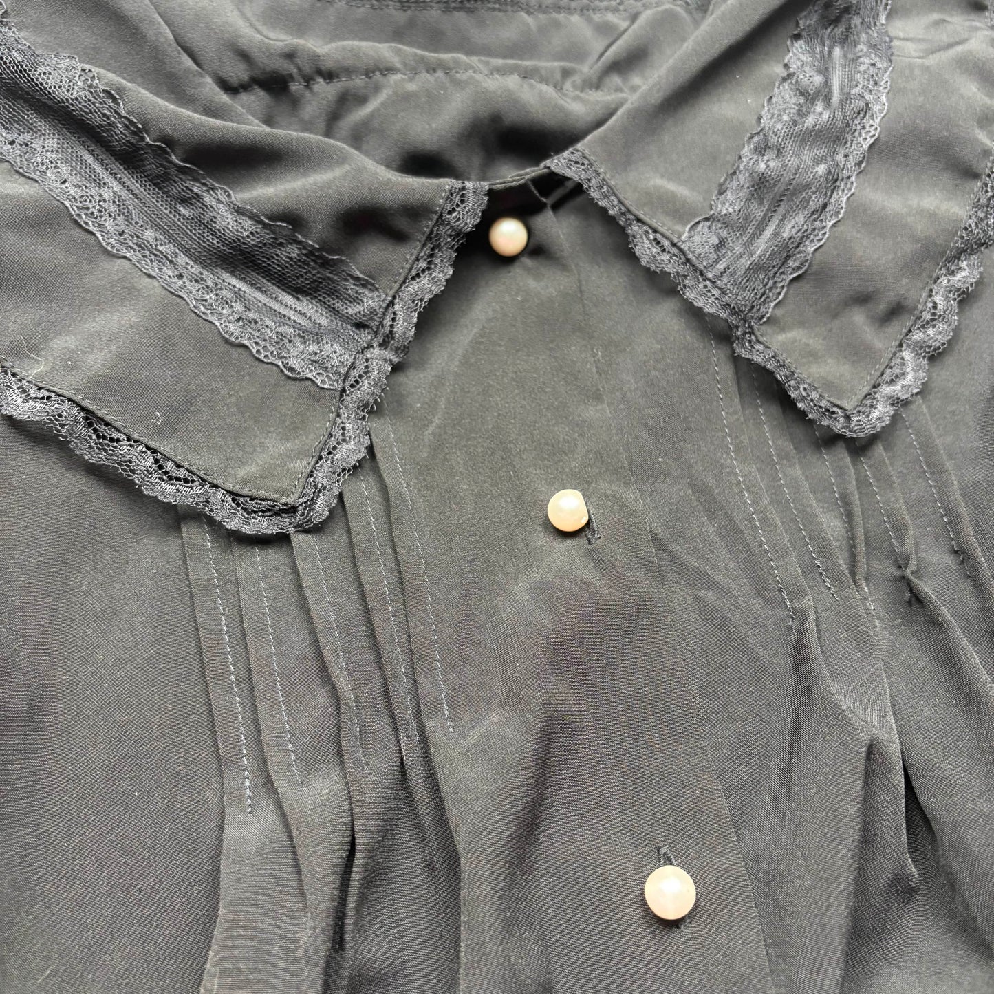 Japanese Brand 'TRALALA' by Liz Lisa Black Button Up Blouse [Secondhand]