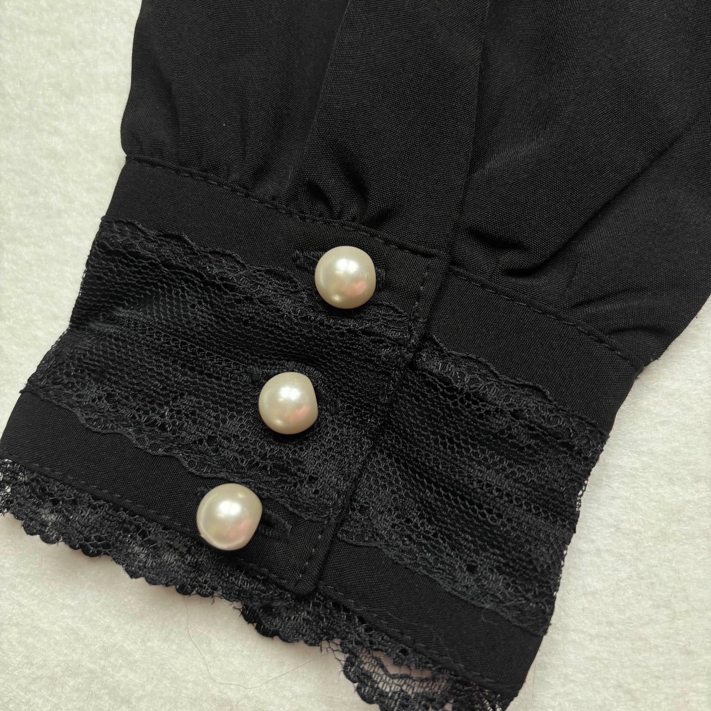 Japanese Brand 'TRALALA' by Liz Lisa Black Button Up Blouse [Secondhand]