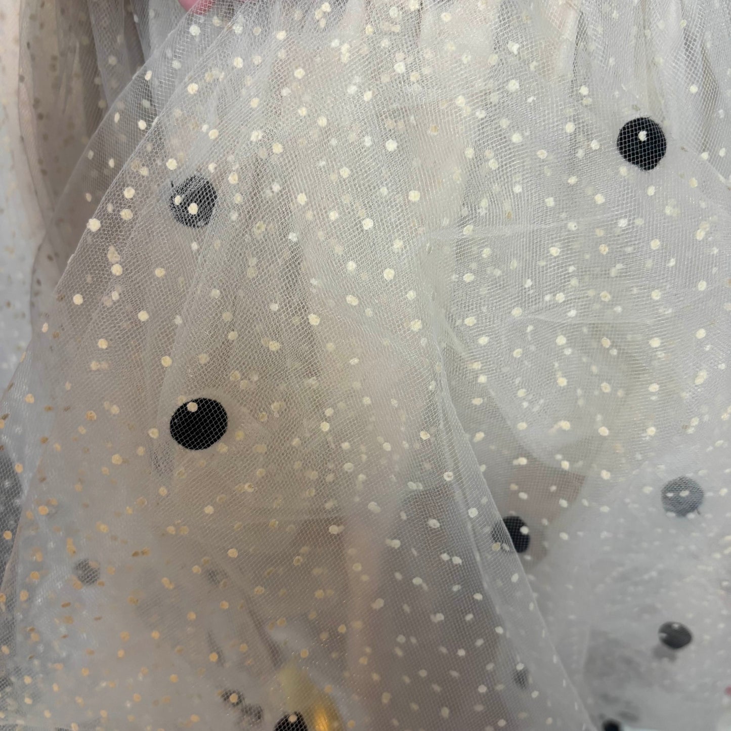 Japanese Brand 'Swimmer' Cream Tulle Skirt with Bow [Secondhand]
