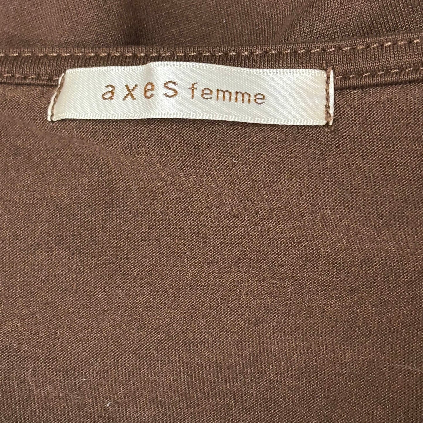 ❥ Japanese Brand 'Axes Femme' Brown Long Sleeve Fur Beaded Shirt [Secondhand]
