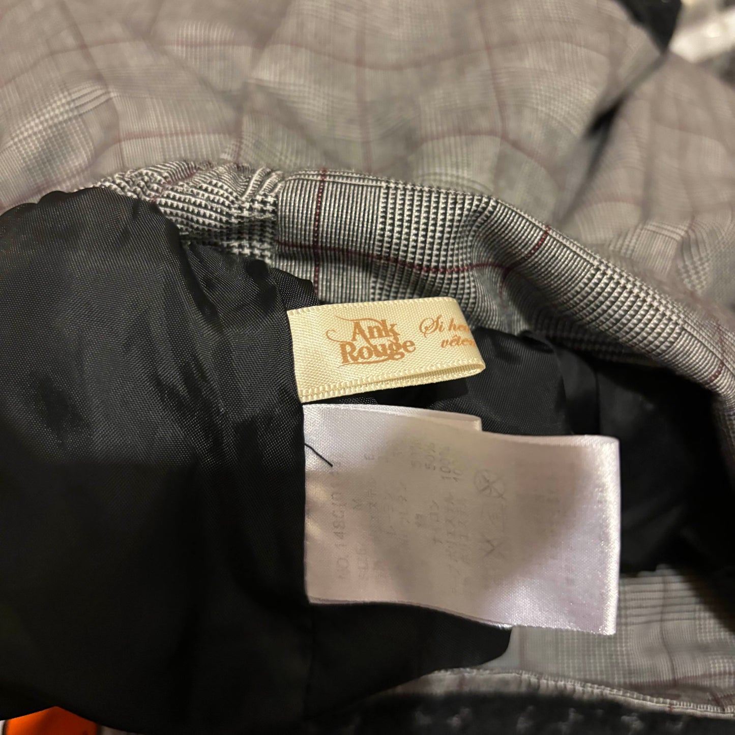Japanese Brand 'Ank Rouge' Grey Lace Up Skirt [Secondhand]