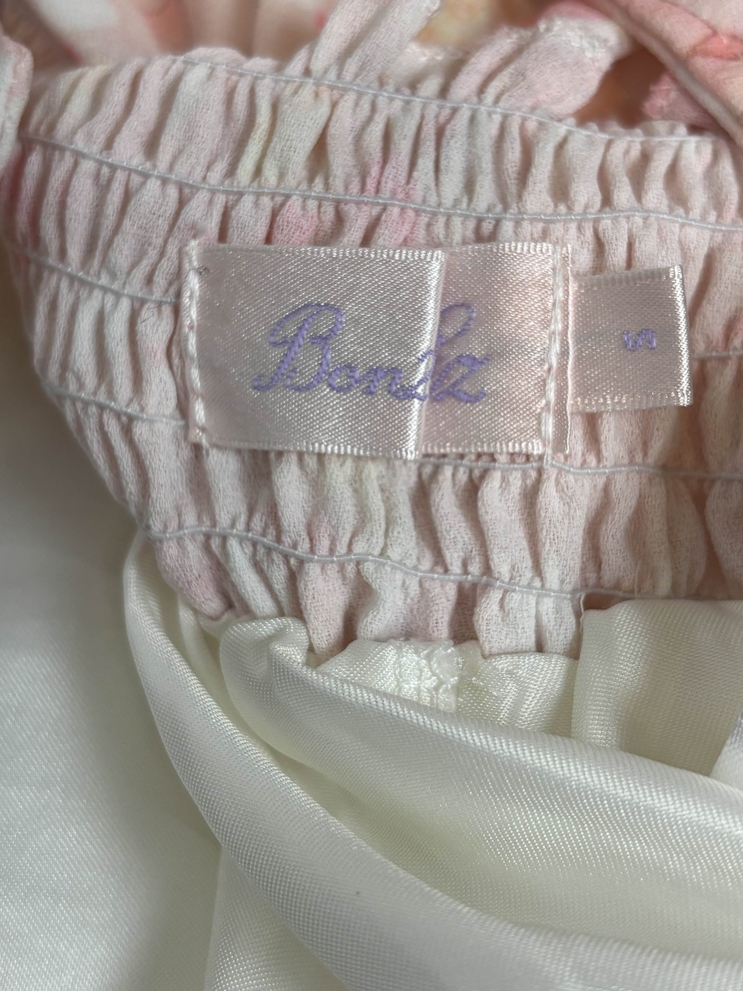 Japanese Brand 'Bobon21' Light Pink Bow JSK Bon24Hiz [Secondhand]