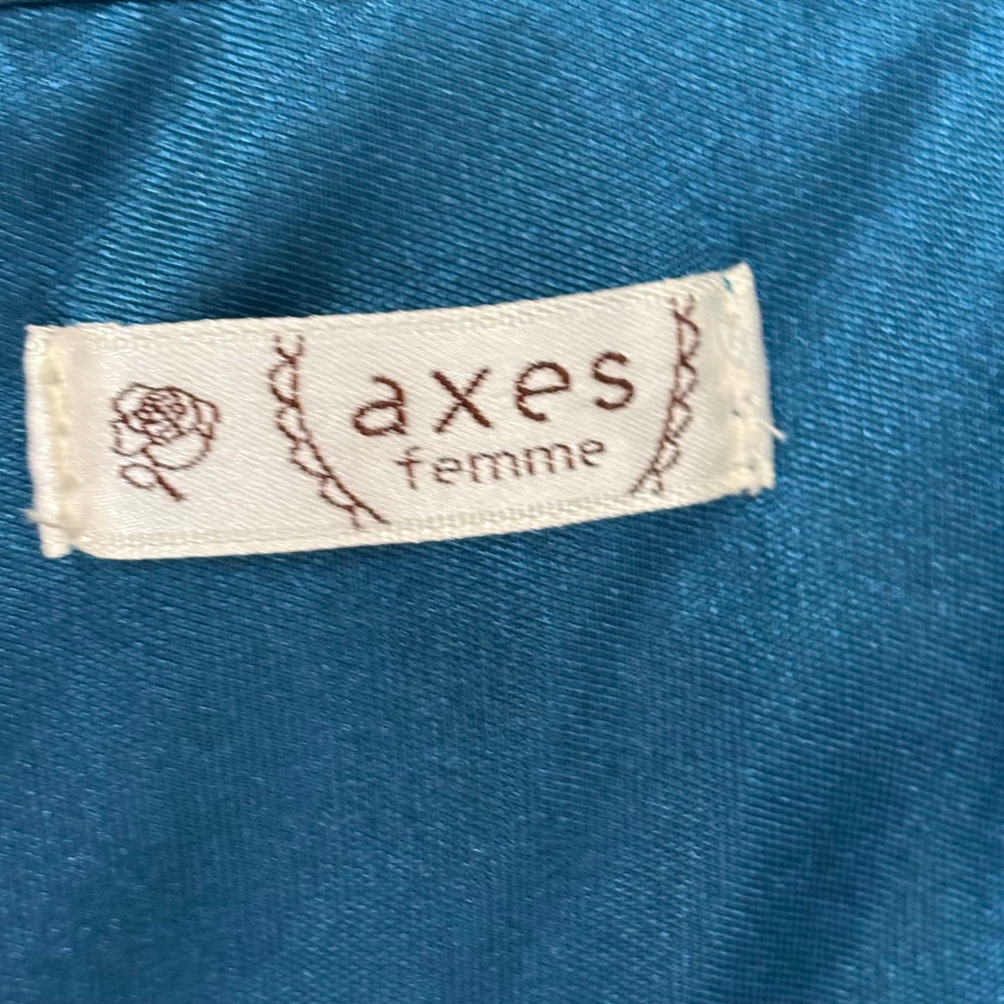 Japanese Brand 'Axes Femme' Teal Blue Flowy Dress [Secondhand]