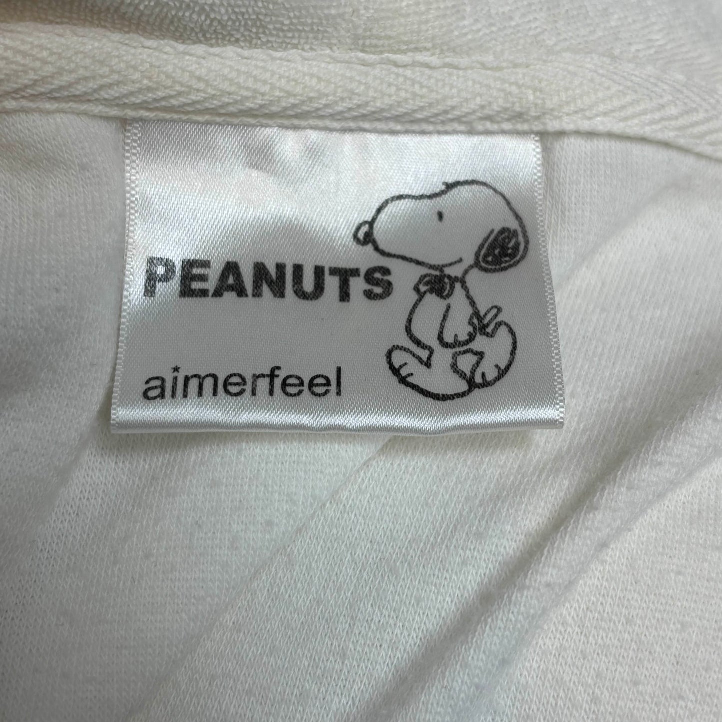 Snoopy Short Sleeve Towel Material Hoodie [Secondhand]