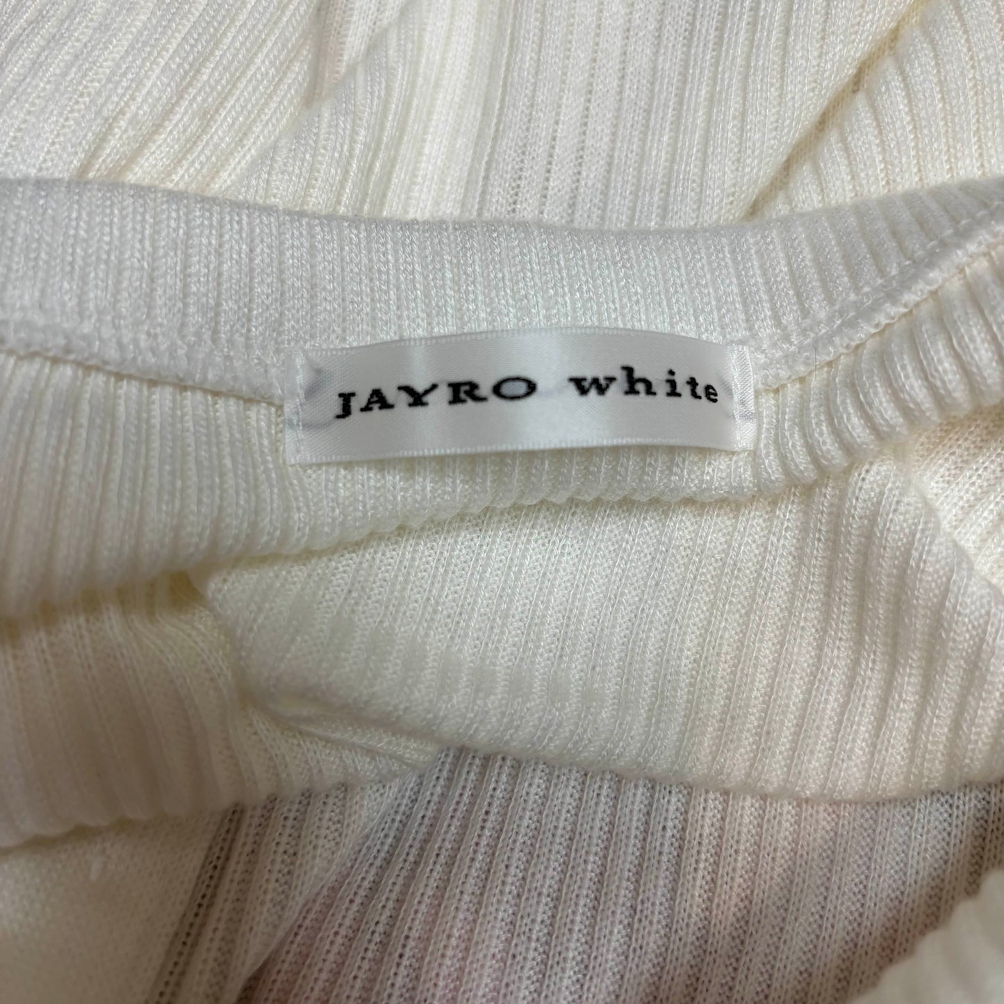 Japanese Brand 'Jayro White' White Henley Camisole Tank Top [Secondhand]