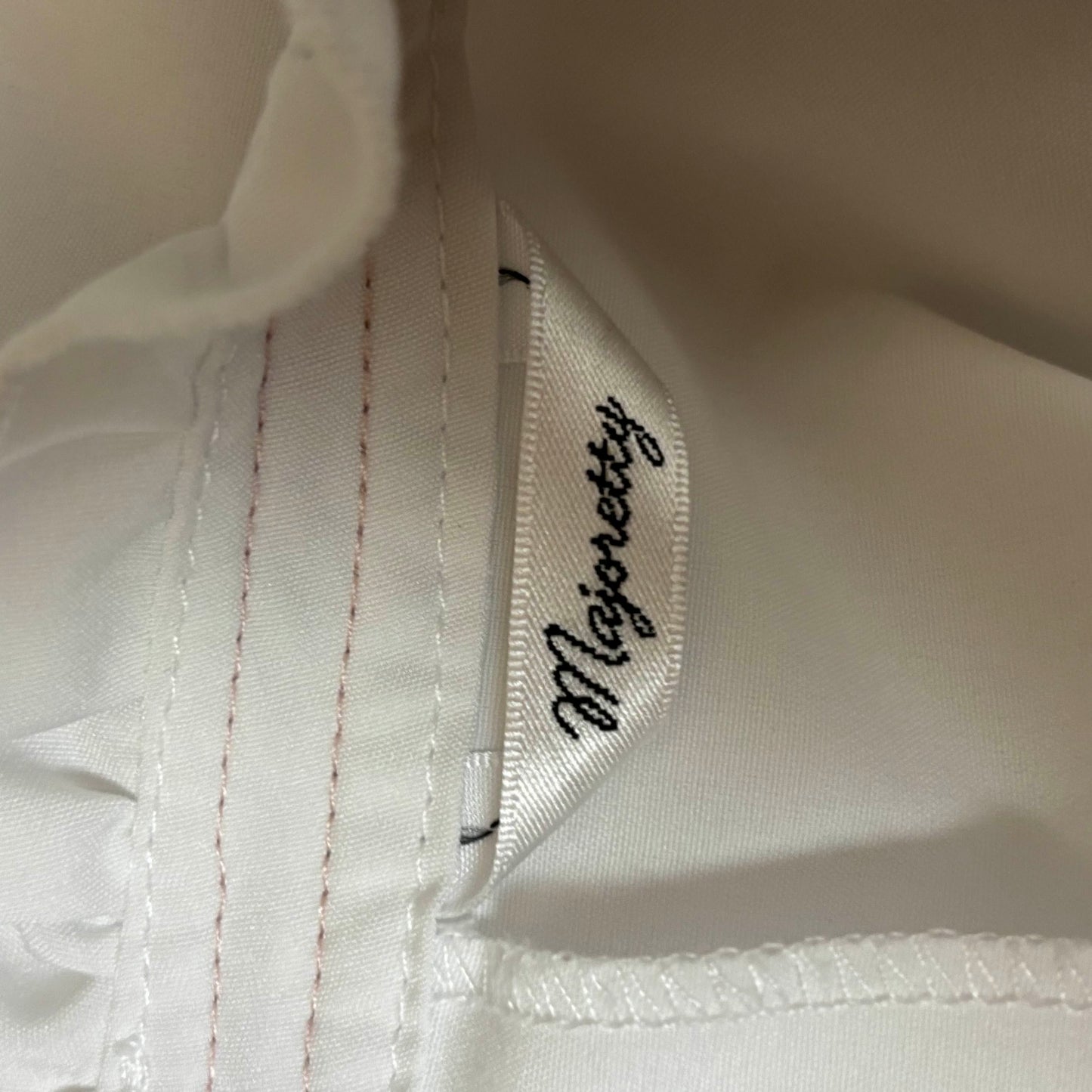 Japanese Brand 'Majoretty' White Lace Sleeve Blouse [Secondhand]