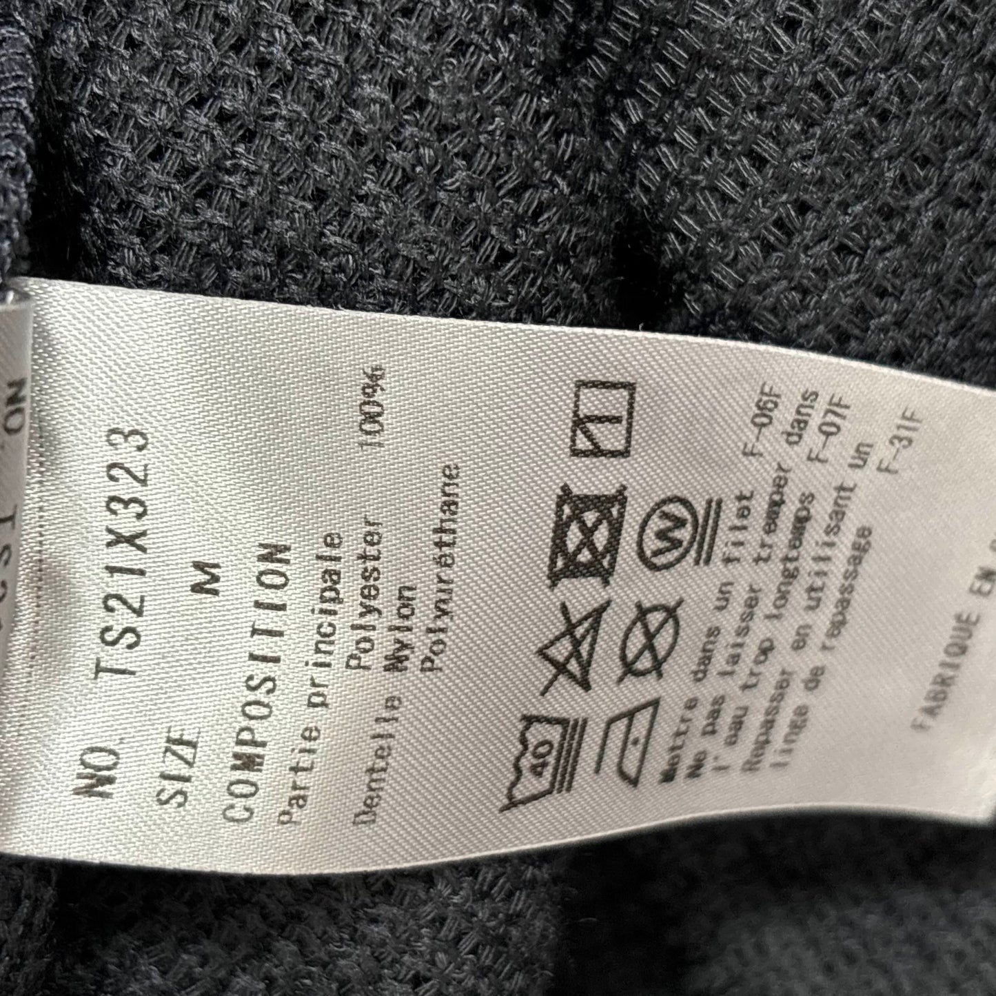 Japanese Brand 'Axes Femme' Dark Grey Knit Short Sleeve Top [Secondhand]