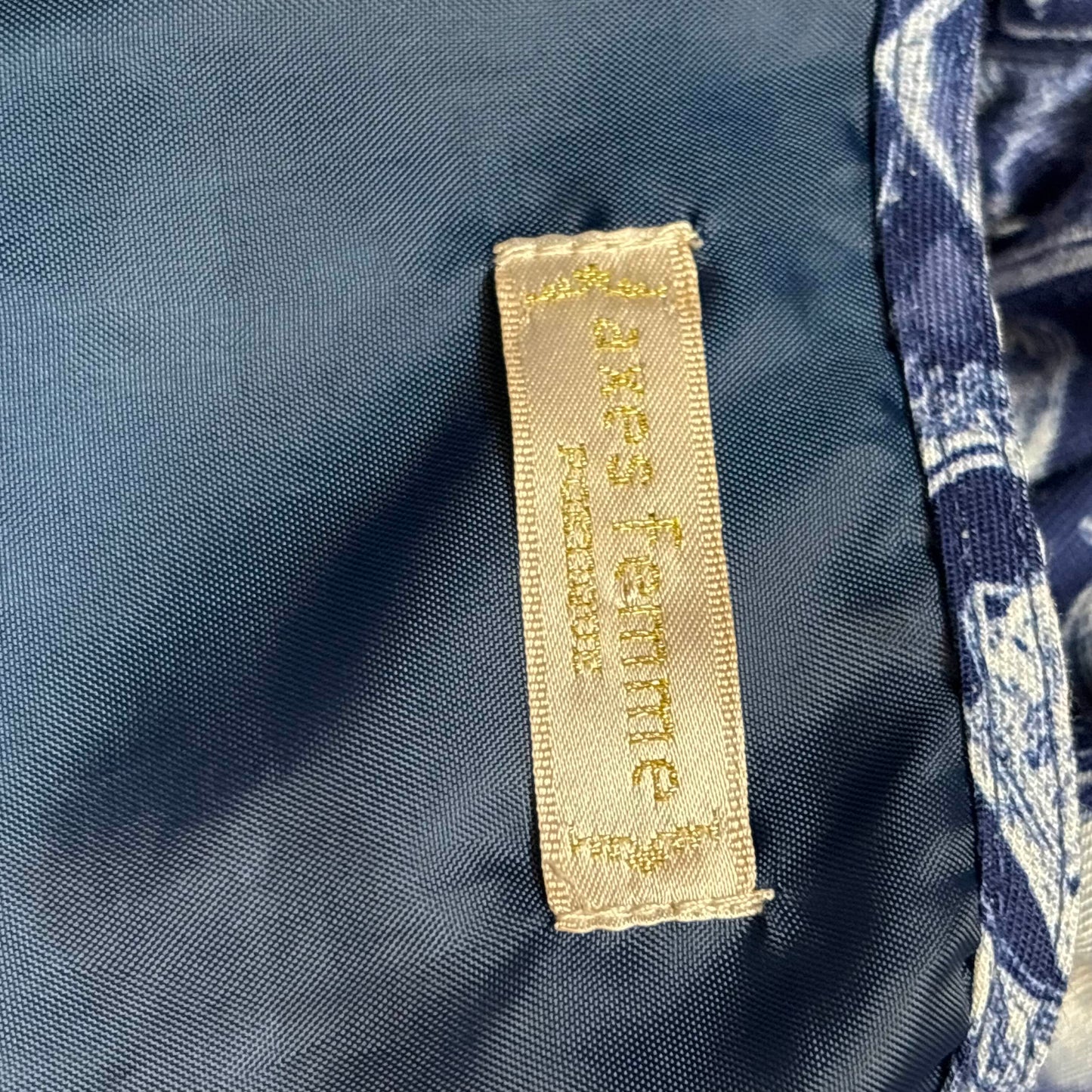 Japanese Brand 'Axes Femme Poetique' Dark Blue Nautical Print Dress [Secondhand]