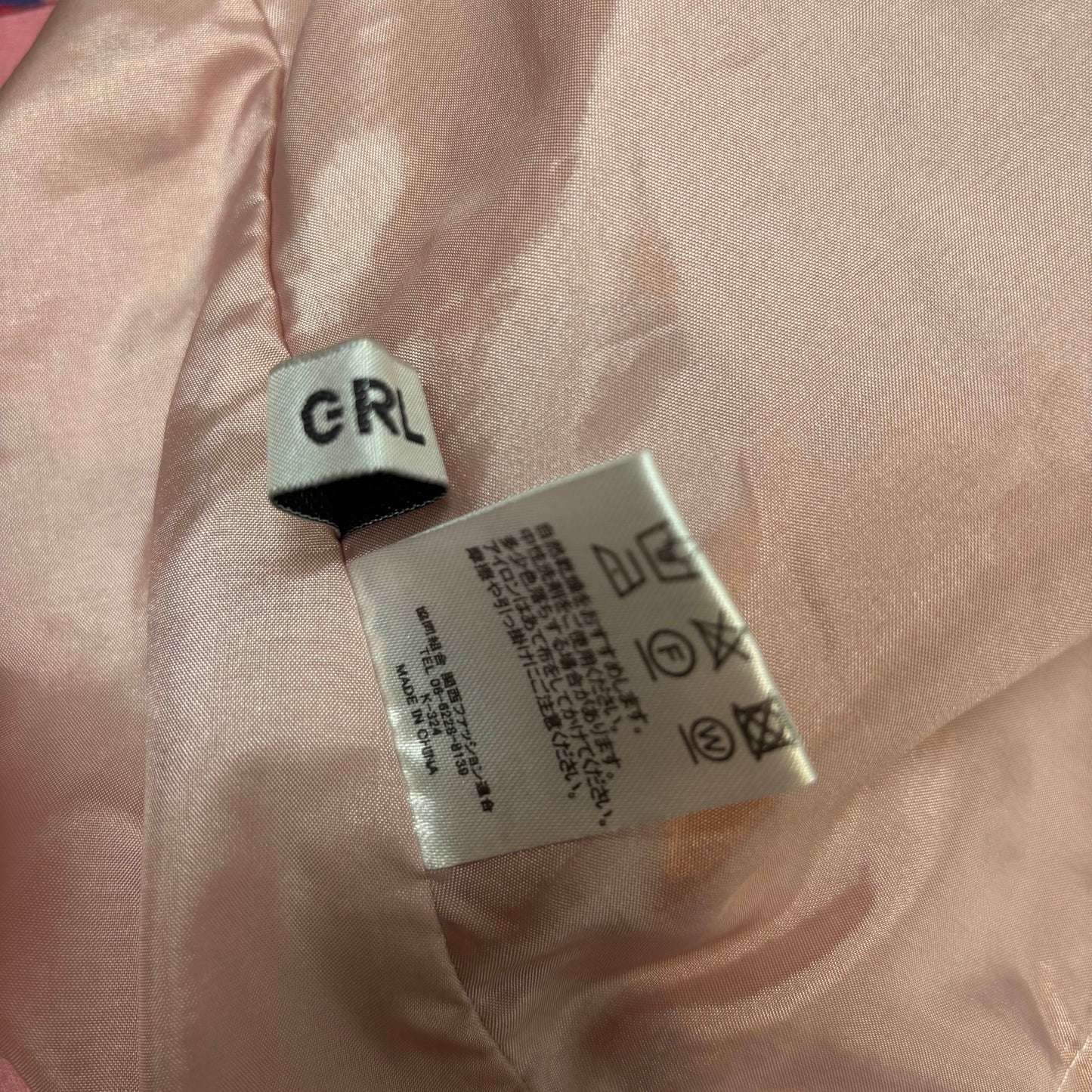 Japanese Brand 'GRL' Mauve Pink/Purple Ruffle Sleeve Dress [Secondhand]