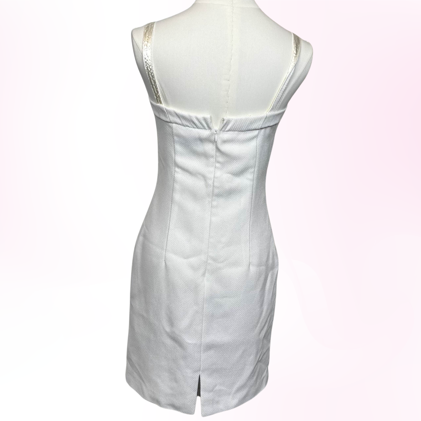 Japanese Brand Cecil McBee White & Cream Bodycon Dress [Secondhand]