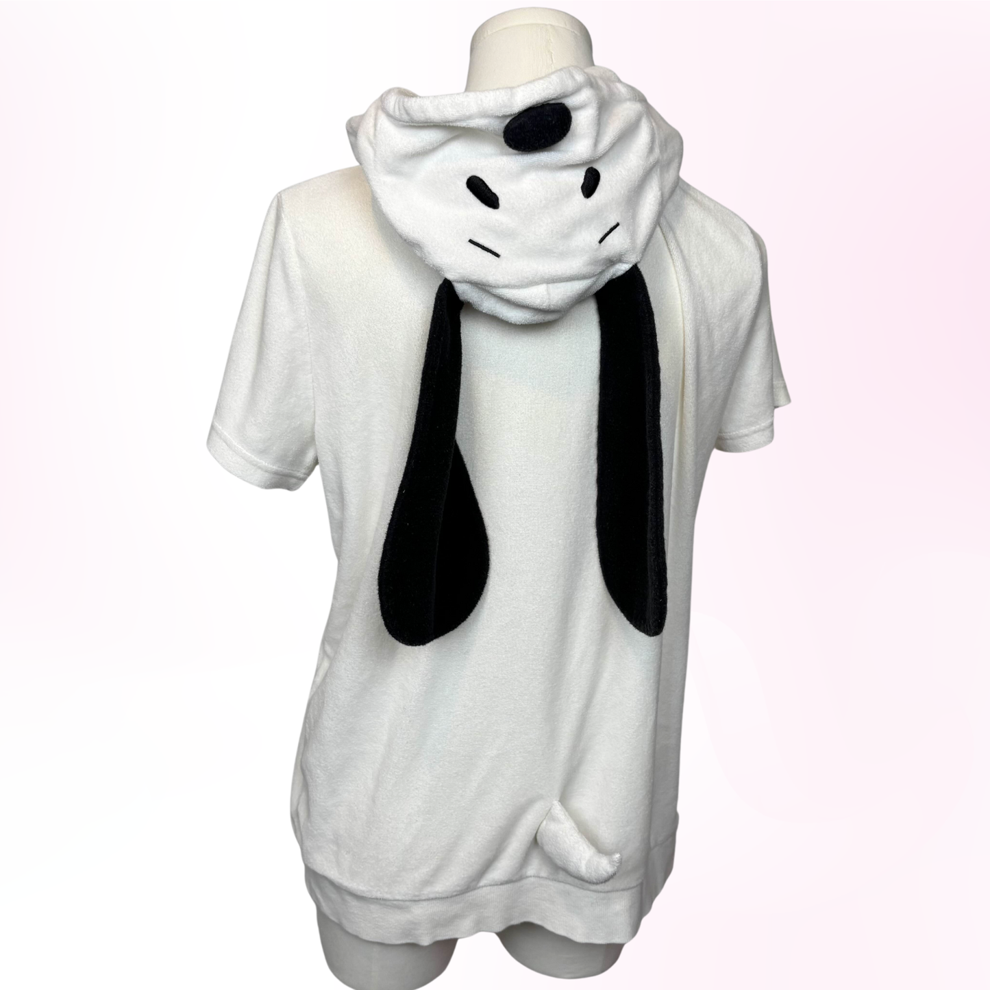 Snoopy Short Sleeve Towel Material Hoodie [Secondhand]
