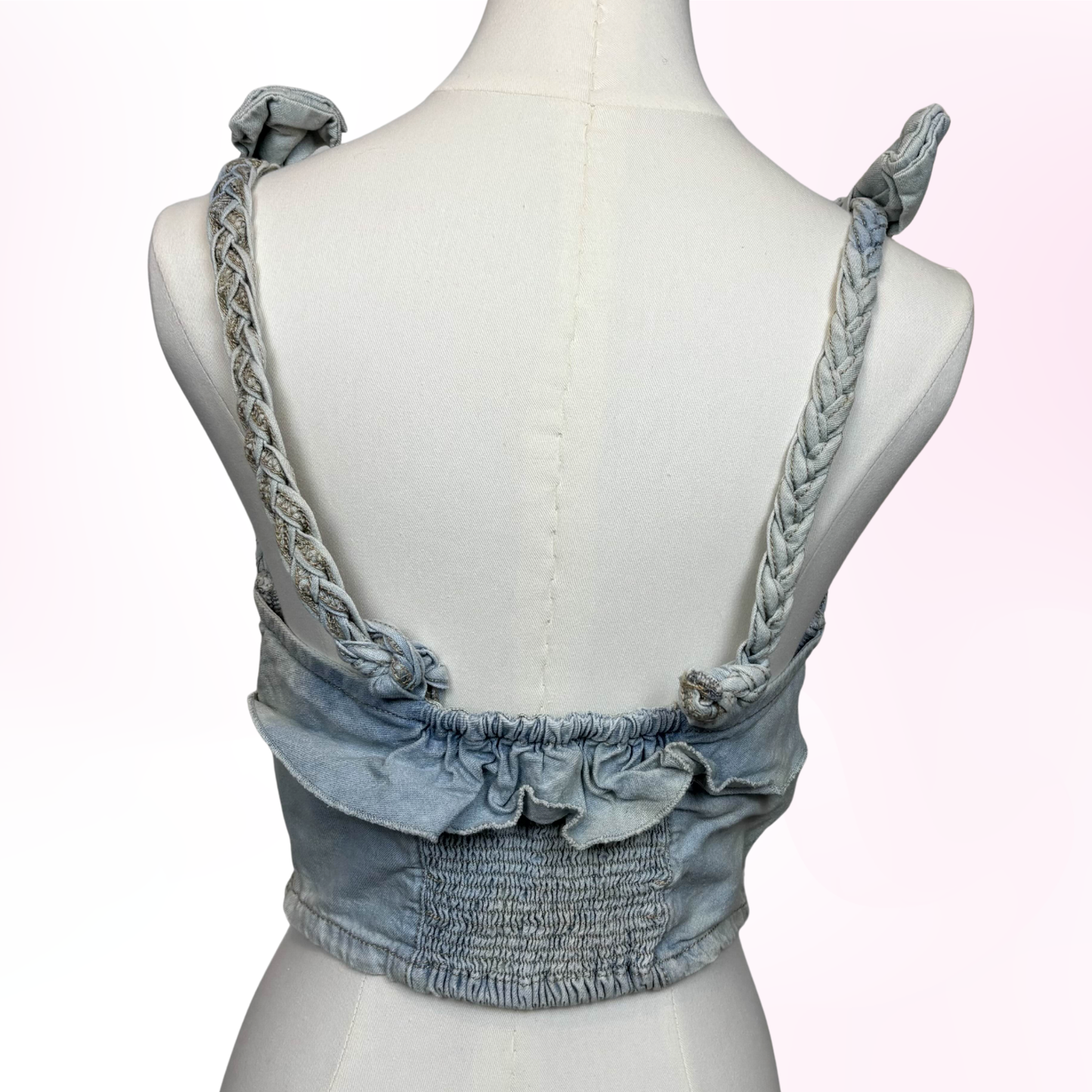 Japanese Brand Swankiss Blue Denim Tank Top [Secondhand]