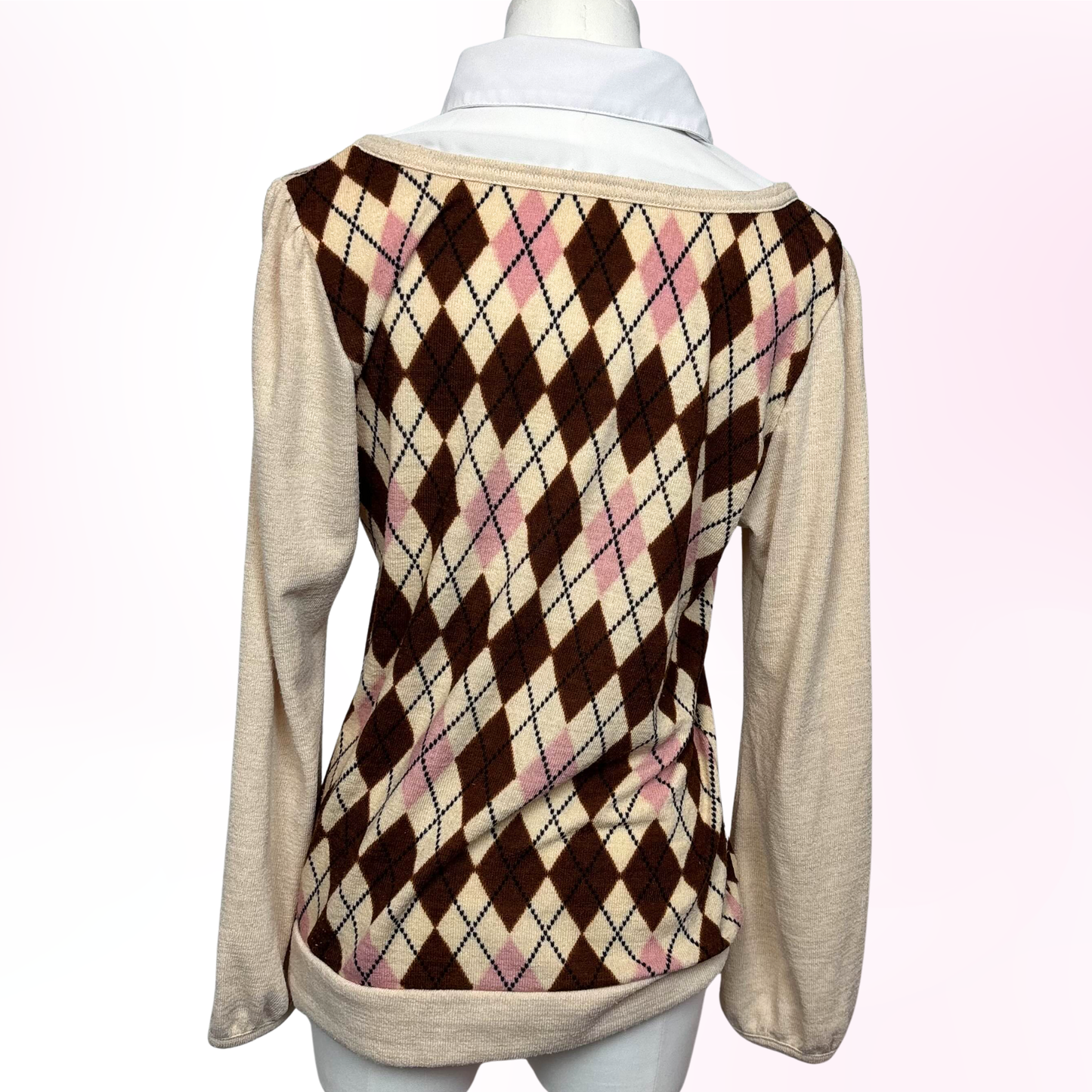 Japanese Brand 'Olive des Olive' Neapolitan Argyle Sweater [Secondhand]