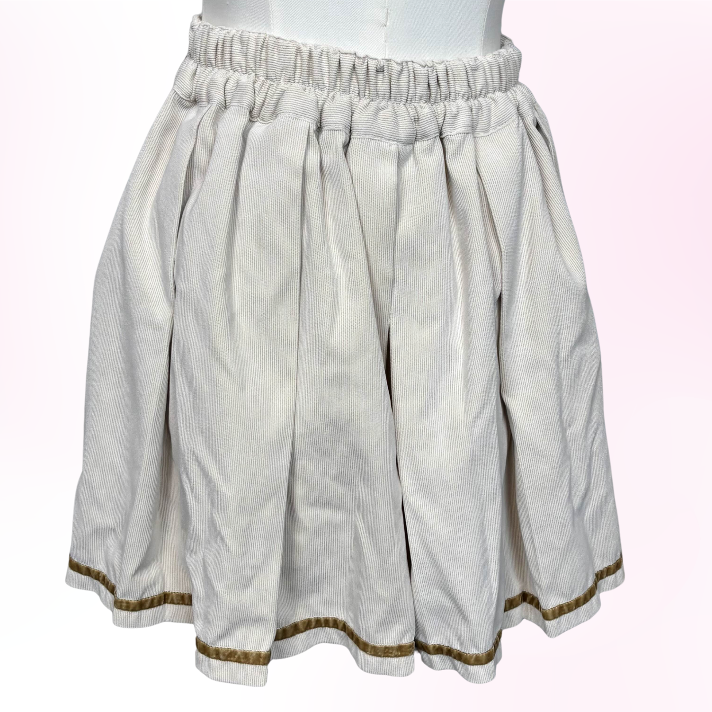 Japanese Brand Axes Femme Cream Pleated Culottes/Shorts [Secondhand]