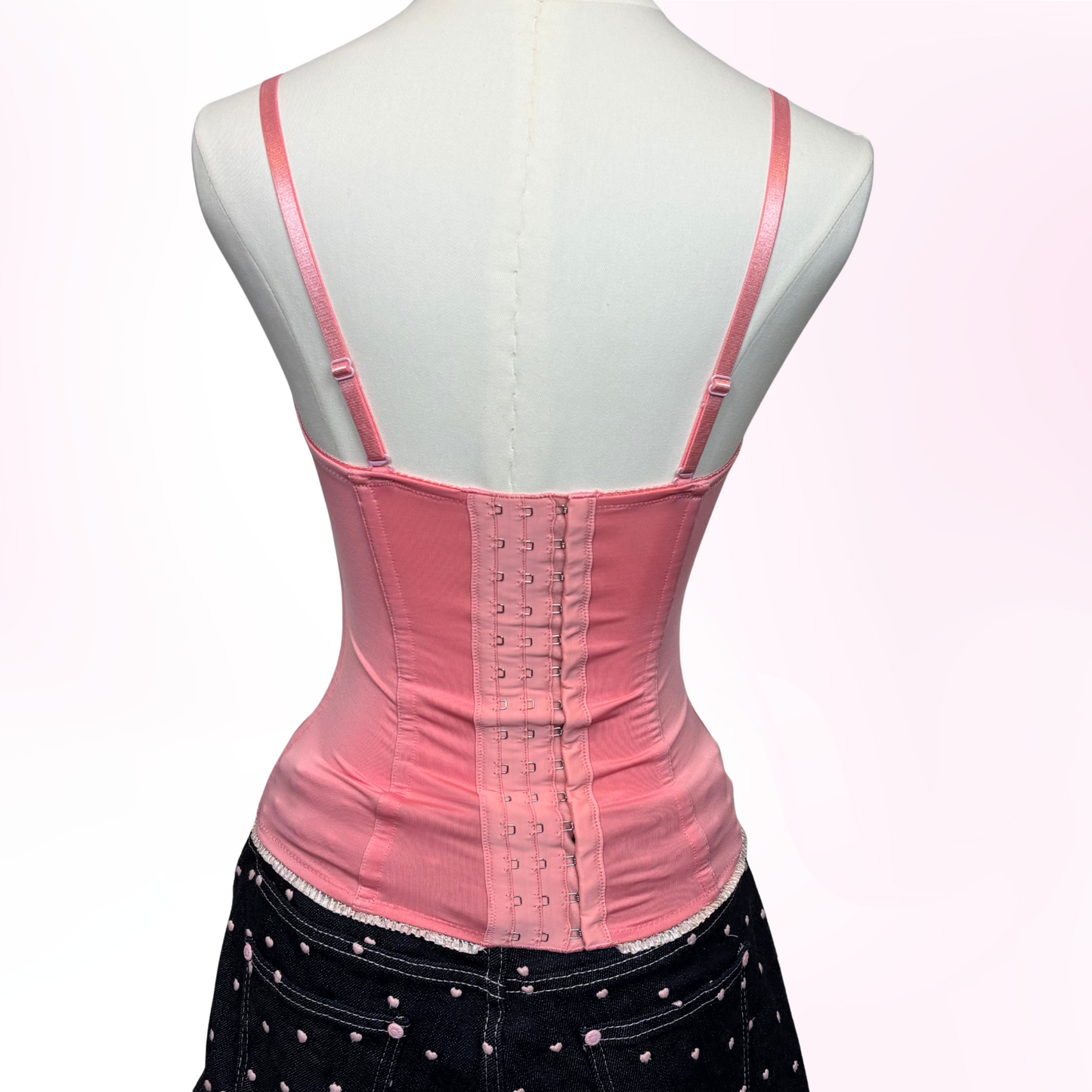 Japanese Brand 'Triumph' Pink Bow Corset Top [Secondhand]