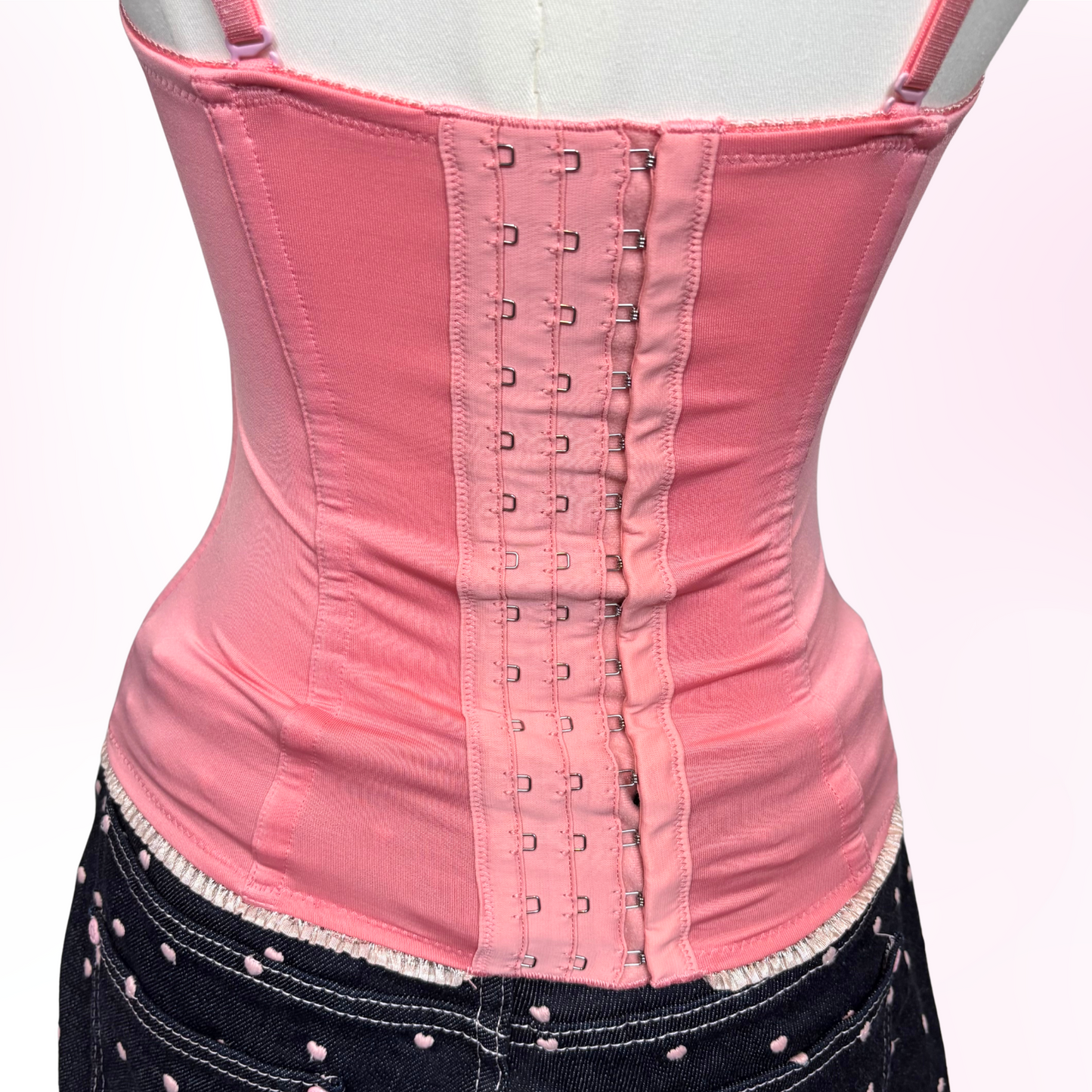 Japanese Brand 'Triumph' Pink Bow Corset Top [Secondhand]
