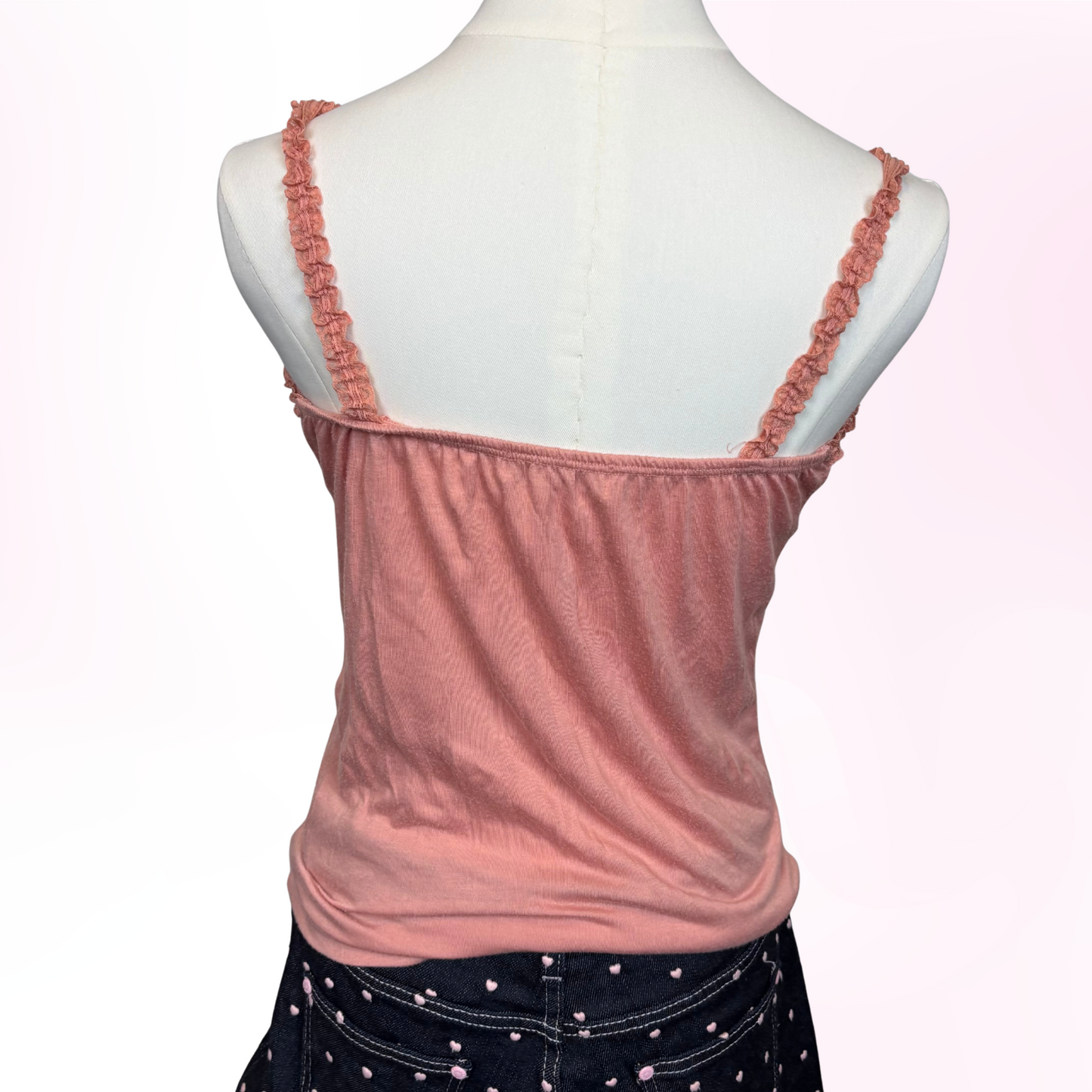 Japanese Brand 'gb private' Pink and Purple Bow Tank Top [Secondhand]