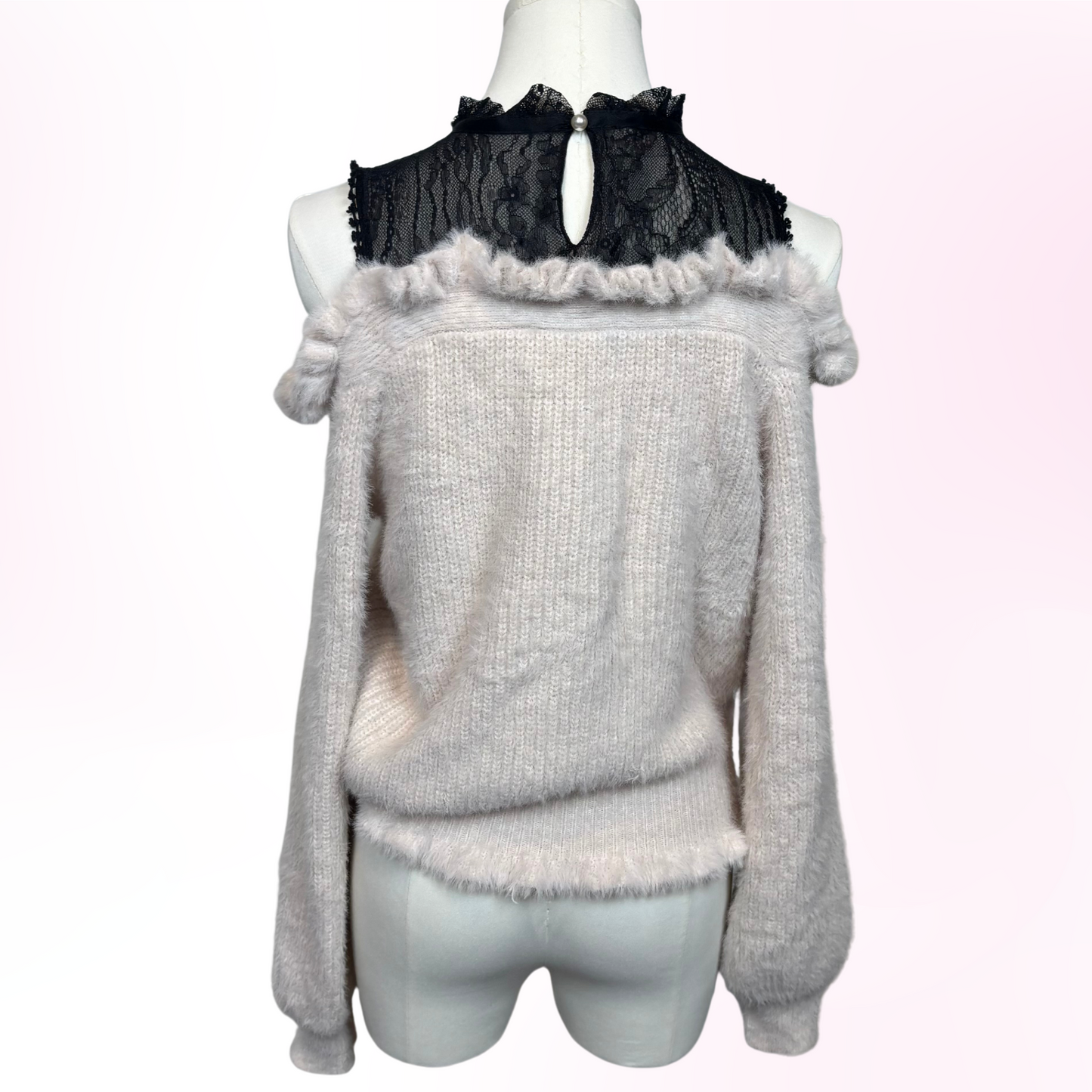 Japanese Brand 'Liz Lisa' Light Pink Open Shoulder Blouse [Secondhand]