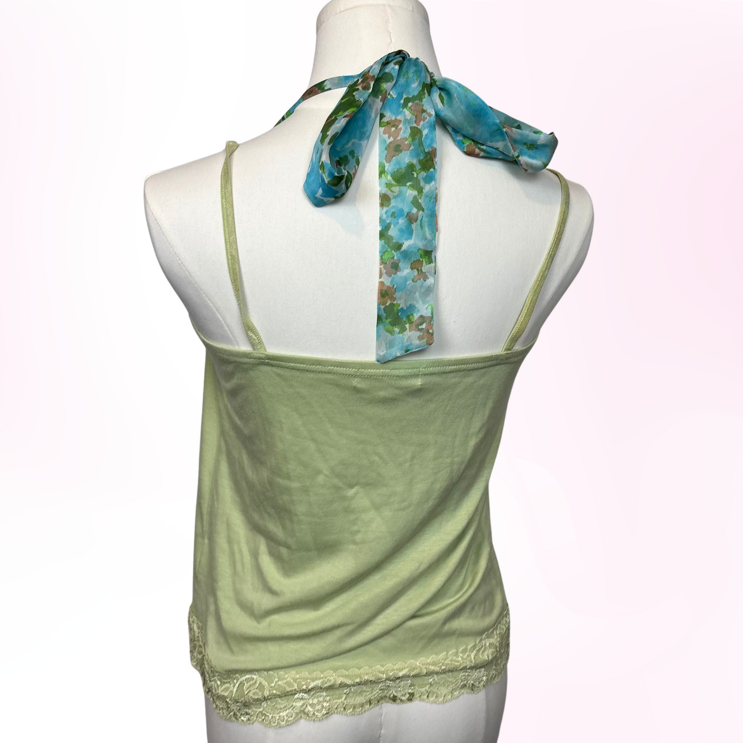 Japanese Brand 'Lyon' Green Camisole Tank Top [Secondhand]