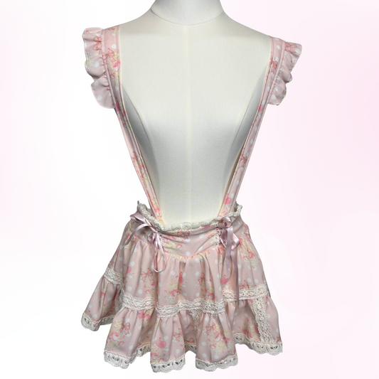 Japanese Brand 'Bobon21' Light Pink Bow JSK Bon24Hiz [Secondhand]