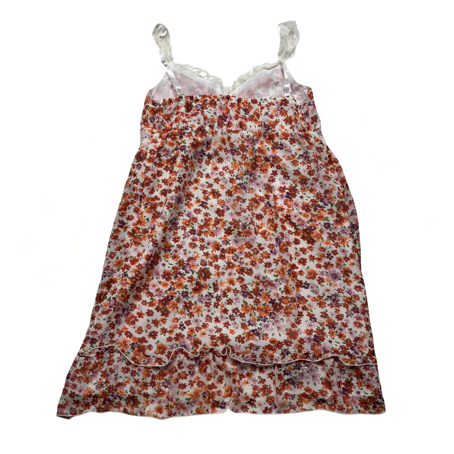 Japanese L.R. Orange Floral Design Dress